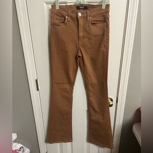 Hudson Barbara High Rise Bootcut Jeans Tobacco Brown Size 28